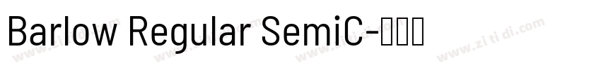 Barlow Regular SemiC字体转换